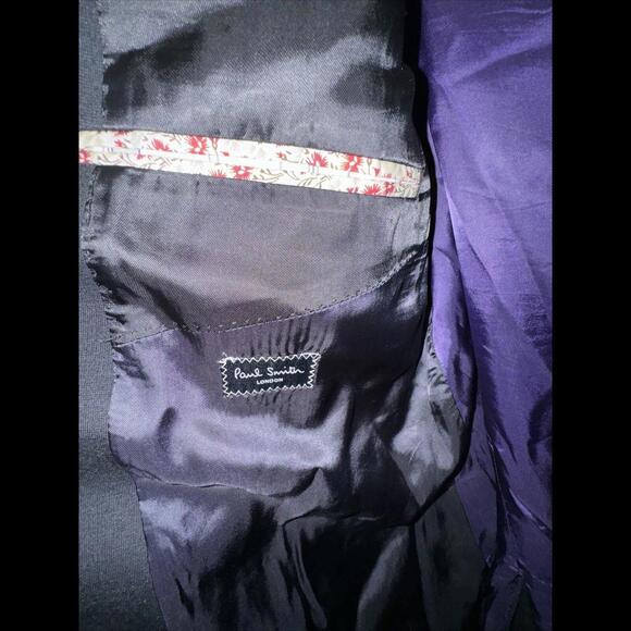 Paul Smith Exclusive The Abbey men's Black Viscose Blazer Jacket 46R Italy - Picture 6 of 9